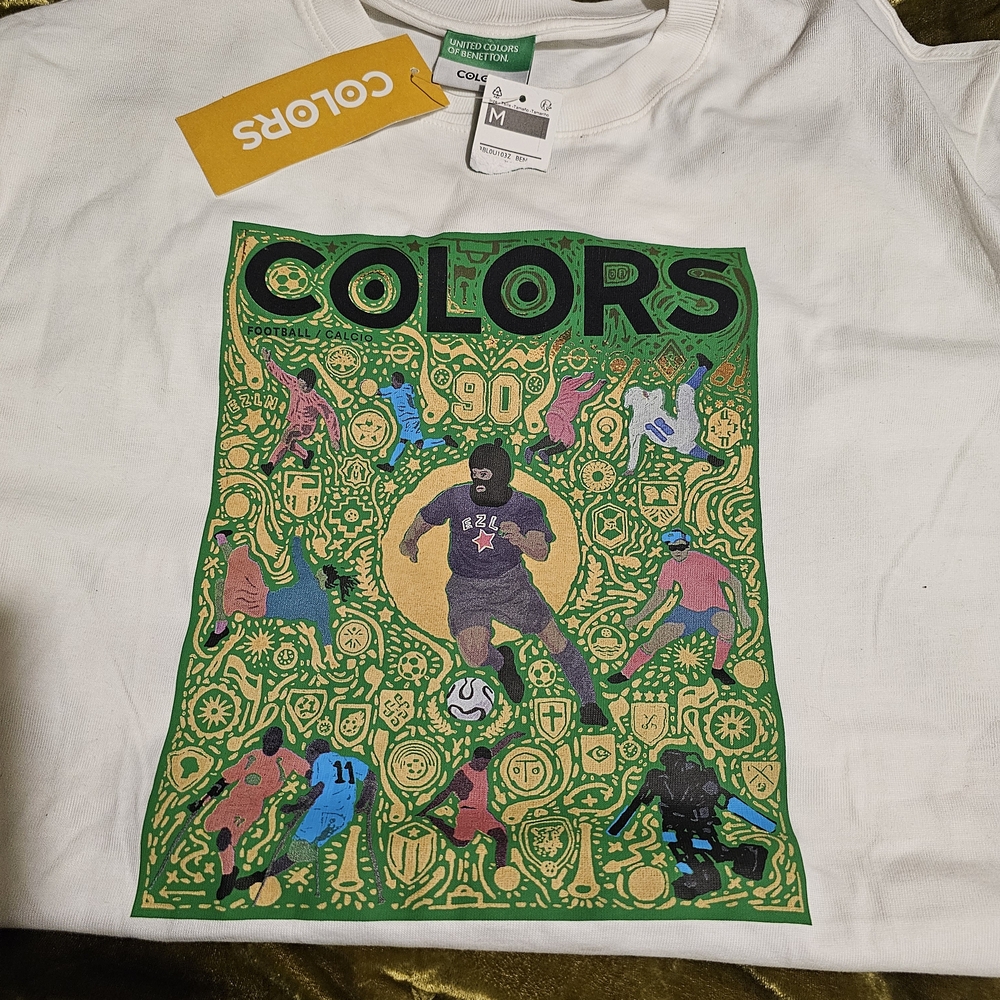 United Colors Of Benetton Short Sleeve Tees White and Green